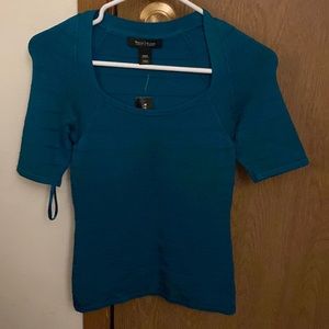 White House Black Market teal top size XXS